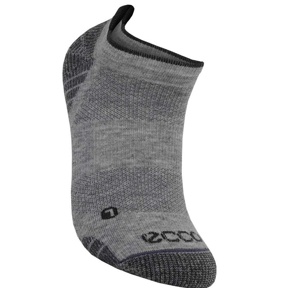 Men\'s Ecco Golf Low-cut Socks Silver | USA 838UZG